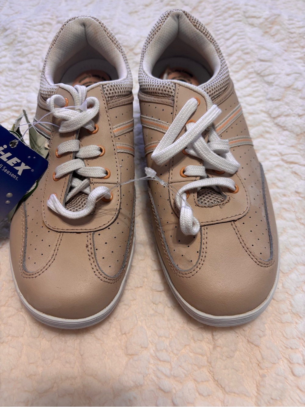 NWT GRASSHOPPERS Pure Fit Premium Podiatrist Walking LEATHER Womens Shoes 7W